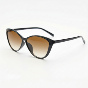 Carol Brown Gradient Lens Sunglasses - Glossy black Cat-eye TR90 Frame