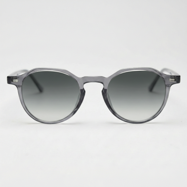 Cherry Grey Gradient Lens Sunglasses - Grey Geometric TR90 Frame