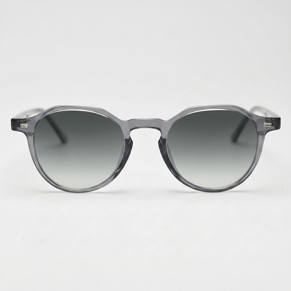 Cherry Grey Gradient Lens Sunglasses - Grey Geometric TR90 Frame