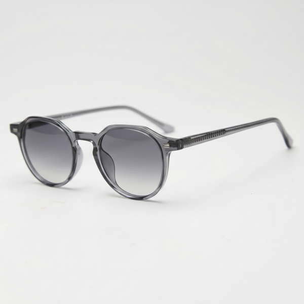 Cherry Grey Gradient Lens Sunglasses - Grey Geometric TR90 Frame