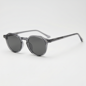Cherry Grey Tinted Lens Sunglasses - Grey Geometric TR90 Frame