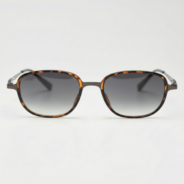 Dale Grey Gradient Lens Sunglasses - Tortoise Oval TR90 Frame