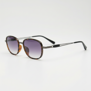 Dale Purple Gradient Lens Sunglasses - Tortoise Oval TR90 Frame