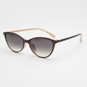 Dawn Grey Gradient Lens Sunglasses - Red Cat-eye TR90 Frame