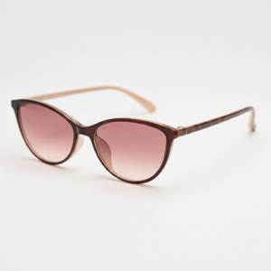 Dawn Pink Gradient Lens Sunglasses - Red Cat-eye TR90 Frame