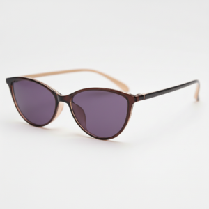 Dawn Purple Tinted Lens Sunglasses - Red Cat-eye TR90 Frame