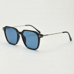 Elma Blue Tinted Lens Sunglasses - Black Rectangle TR90 Frame