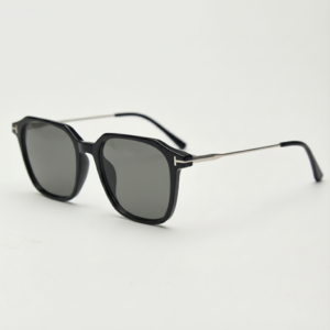 Elma Grey Tinted Lens Sunglasses - Black Rectangle TR90 Frame
