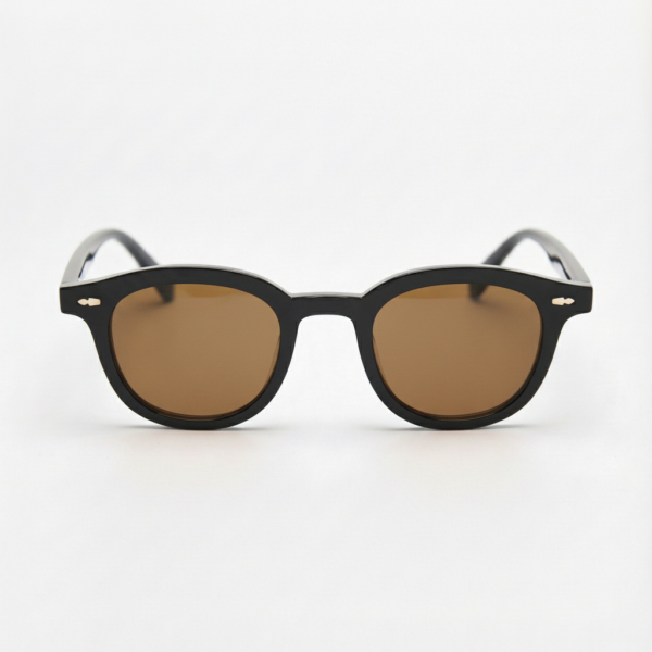 Joyce Brown Tinted Lens Sunglasses - Black Oval TR90 Frame
