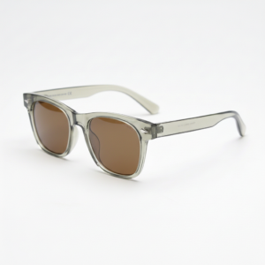 Julie Brown Tinted Lens Sunglasses - Green Rectangle TR90 Frame