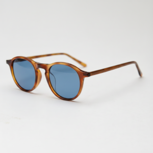 Moira Blue Tinted Lens Sunglasses - Tortoise Round TR90 Frame