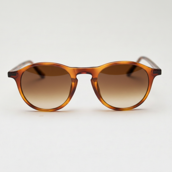 Moira Brown Gradient Lens Sunglasses - Tortoise Round TR90 Frame