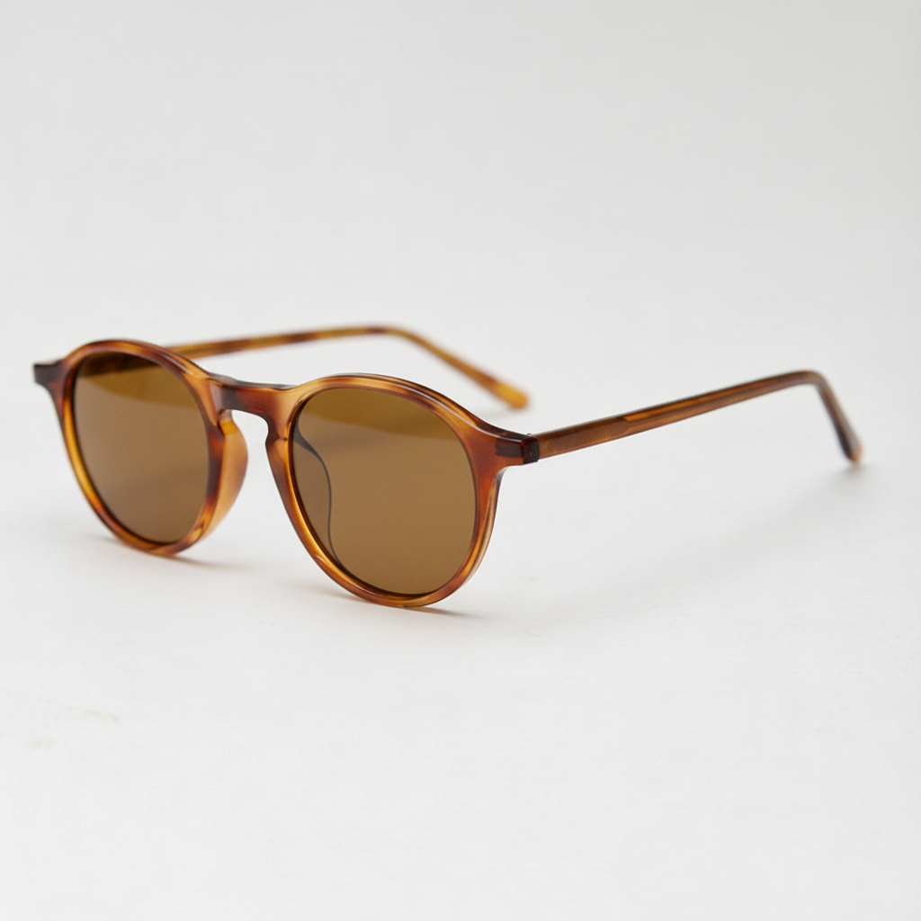 Moira Brown Tinted Lens Sunglasses - Tortoise Round TR90 Frame