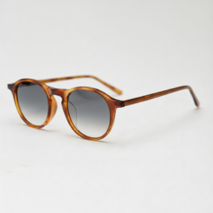 Moira Grey Gradient Lens Sunglasses - Tortoise Round TR90 Frame