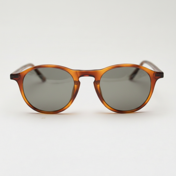 Moira Grey Tinted Lens Sunglasses - Tortoise Round TR90 Frame