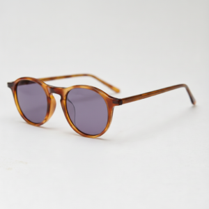 Moira Purple Tinted Lens Sunglasses - Tortoise Round TR90 Frame